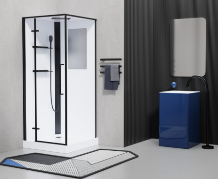 Душевая кабина Esbano MUSE ESKM90QDL 90х90 квадратная с крышей ориентация левая Душевая кабина Esbano MUSE ESKM90QDL 90х90 квадратная с крышей ориентация левая