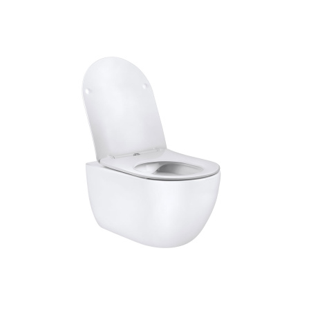 Унитаз подвесной Vincea Evo VT1-34 белый с сиденьем микролифт безободковый душевой смыв