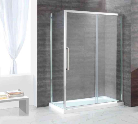 Душевой уголок Cezares LUX-SOFT LUX-SOFT-W-AH-1-140/80-C-Cr-IV 140х80 стекло прозрачное 8 мм