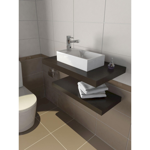 Раковина из искусственного мрамора Altasan TORTUGA UPP22TORTUGA 40х22 встраиваемая цвет белый 1 отверстие под смеситель - фото 3