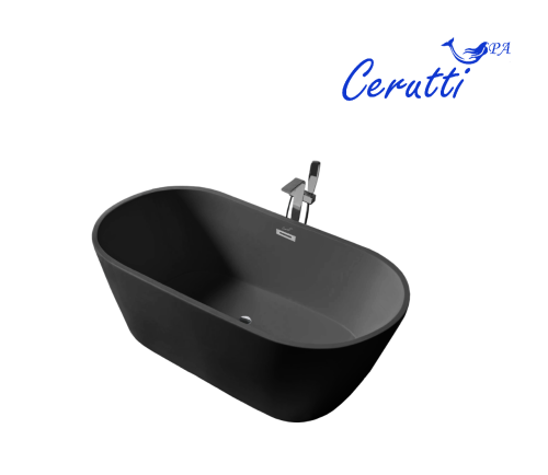 Ванна акриловая Cerutti SPA CT10521 170х75 отдельностоящая овальная - фото 2