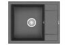 Кухонная мойка Granula 6002, ГРАФИТ 60х50 цвет черный поверхность матовая