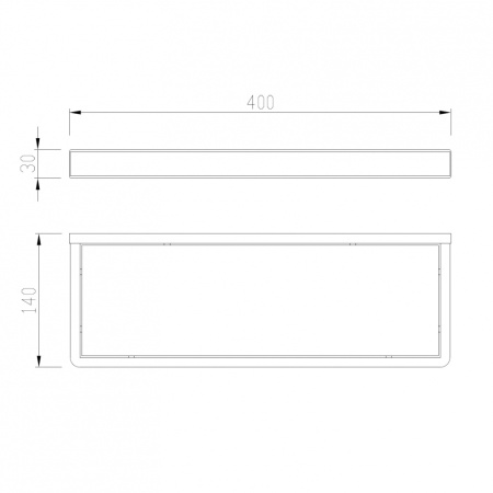 Полка в ванную комнату ABBER Westen AA1759B