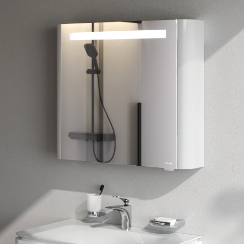 Зеркало-шкаф Am.Pm Sensation M30MCR0801WG 80х15х70 подвесной цвет белый - фото 4