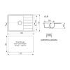 Кухонная мойка Maretti Kitchen 600 KT600-WH 60х40 цвет белый поверхность матовая