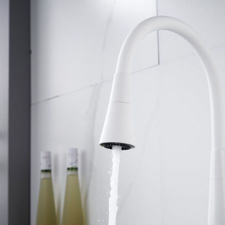 Смеситель для кухни Rose R213C на мойку белый