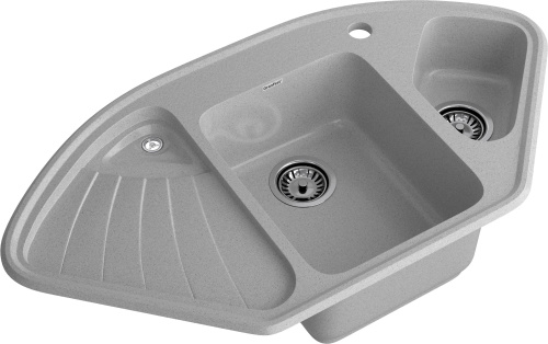 Кухонная мойка Granfest Corner C-1040E серый 104х56 цвет серый - фото 2