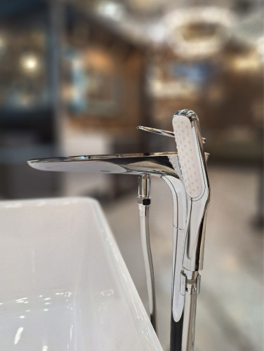 Смеситель для ванны AltroBagno Aperto AltroBagnoAperto020201Cr напольный хром - фото 5