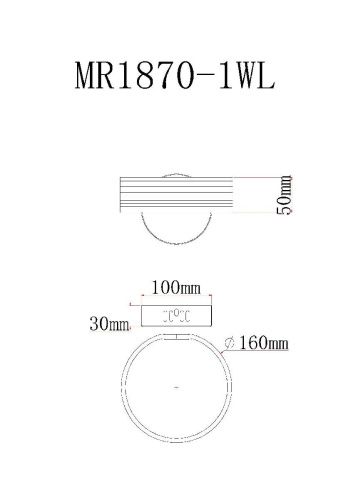 Светильник настенный Myfar Vinsent (Винсент) MR1870-1WL - фото 4
