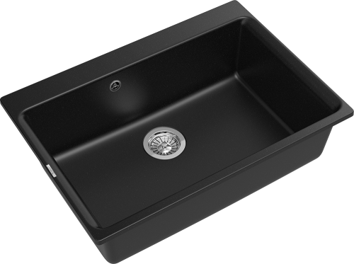 Кухонная мойка Rivelato AXEL Х-70 nero 73х52 цвет черный - фото 3