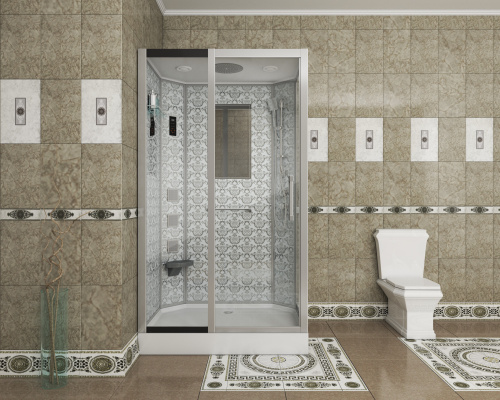 Душевая кабина Niagara Luxe 7711WL 120х90 прямоугольная с крышей - фото 2
