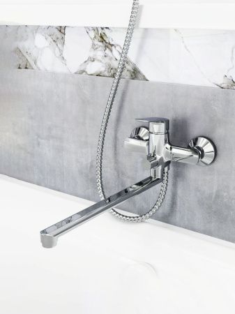 Смеситель для ванны Tokito HAPPO TOK-HAP-1015 настенный хром