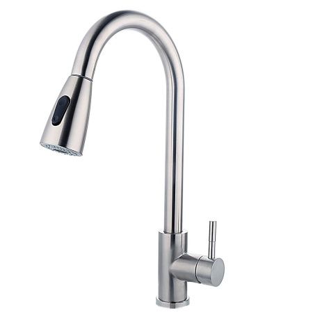 Смеситель для кухни Fashun A56109 на мойку сатин