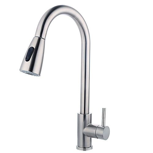 Смеситель для кухни Fashun A56109 на мойку сатин - фото 2