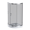 Душевой уголок Am.Pm Like W83G-315-090CG 90х90 стекло тонированное профиль хром глянцевый без поддона