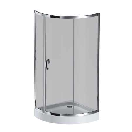 Душевой уголок Am.Pm Like W83G-315-090CG 90х90 стекло тонированное профиль хром глянцевый без поддона