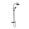 Душевая стойка Hansgrohe Vernis Blend 26276670 настенная цвет черный с термостатом