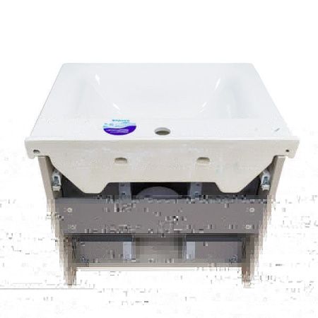 Тумба с раковиной Comforty Парма 00004143490CF 60х50 подвесная цвет серый