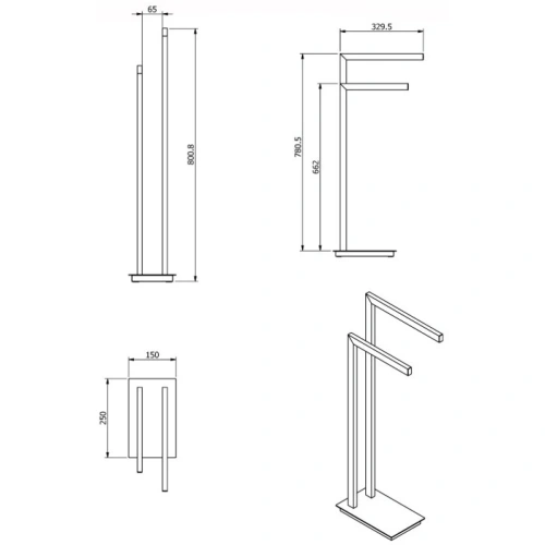 Стойка Langberger Accessories 70381 - фото 3 Стойка Langberger Accessories 70381 - фото 3