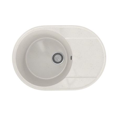 Кухонная мойка Practik PR-610 PR-M-610-001 60х45 цвет белый поверхность глянцевая