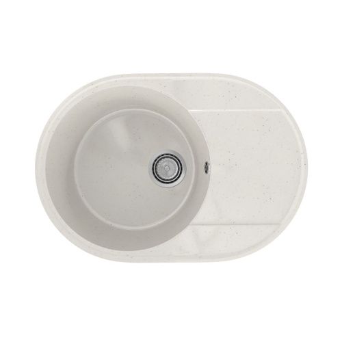 Кухонная мойка Practik PR-610 PR-M-610-001 61х47 цвет белый поверхность глянцевая - фото 2