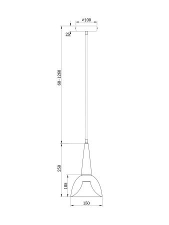 Светильник подвесной Freya Noria Modern Market FR8009PL-01GB