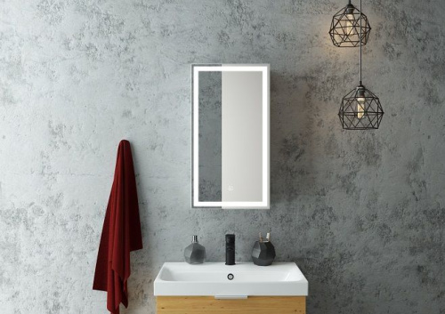 Зеркало-шкаф Art&Max TECHNO AM-Tec-350-650-1D-L-DS-F 35х65
