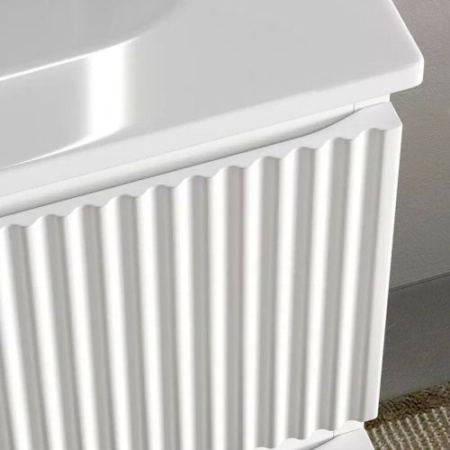 Тумба под раковину Sancos SNOB R SNR100LW 100х40 подвесная цвет белый - фото 5