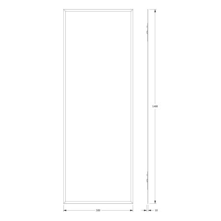 Зеркало Evoform Comfort BY 0947 50х140 подвесное