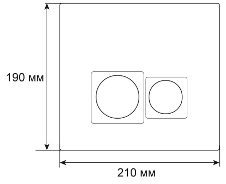 Клавиша смыва механическая Grossman Pragma 700.K31.03.310.310 цвет золото