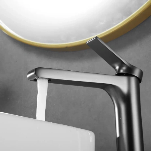 Смеситель для раковины Shevanik S8311T на столешницу оружейная сталь - фото 4