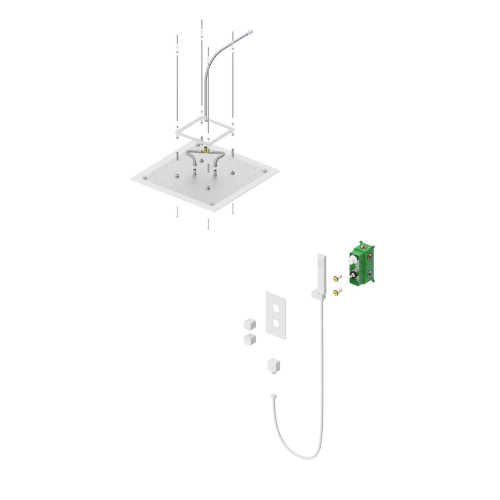 Душевая стойка Timo Tetra-thermo SX-0169/00 настенная цвет никель - фото 2