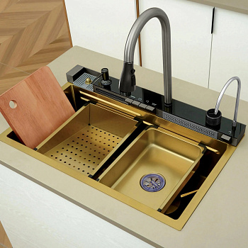 Кухонная мойка Cerutti SPA CT10355 75х46 цвет золото