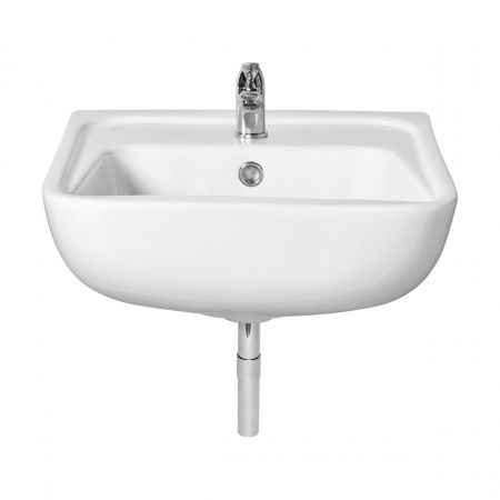 Раковина из сантехнического фарфора Santek Лонги 1WH501753 50х40 подвесная цвет белый 1 отверстие под смеситель