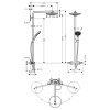 Душевая стойка Hansgrohe Raindance S 27129000 настенная цвет хром с термостатом
