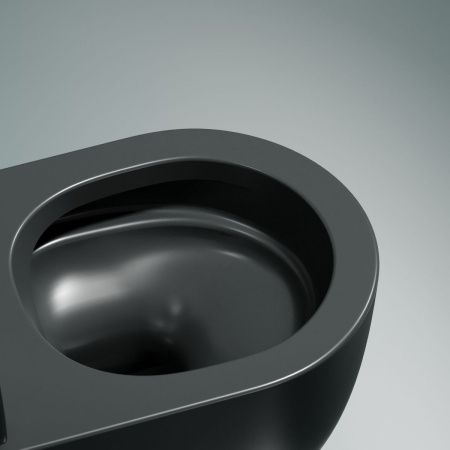 Унитаз подвесной Ceramica Nova MODENA CN6063MDH темно-серый с сиденьем микролифт безободковый душевой смыв