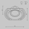 Светильник встраиваемый Maytoni Technical Dot DL042-01-RD-B