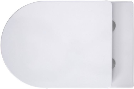 Унитаз приставной Aquanet Atago Atago 2.0 F белый с сиденьем микролифт безободковый каскадный смыв