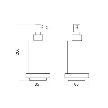 Дозатор для жидкого мыла Webert Pegaso PE500201015