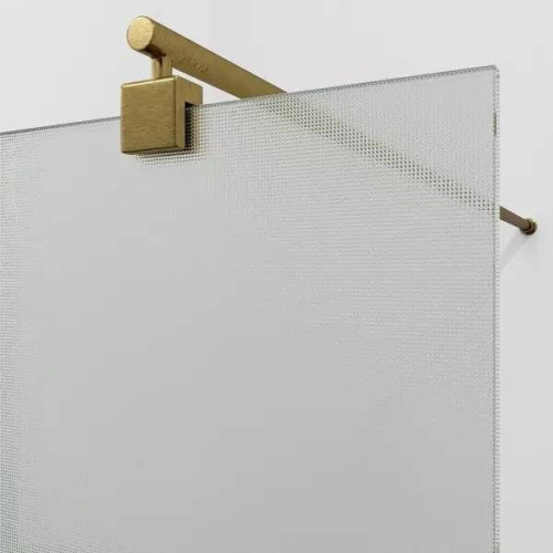 Душевая перегородка WasserKRAFT Rur 30W 30W39BG-TXG 90х200 стекло текстурное профиль золото матовое - фото 2