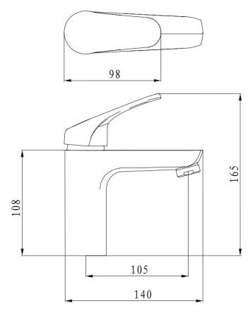 Смеситель Esko Palermo PE26new на раковину хром