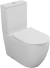 Чаша унитаза напольная Logan Tornado 00331872 цвет белый с сиденьем микролифт без бачка смыв торнадо