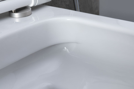 Чаша унитаза подвесная Allen Brau Priority 4.31001.20 цвет белый без сиденья безободковая каскадный смыв