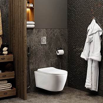 Унитаз подвесной Cerutti SPA CT10362 белый с сиденьем микролифт безободковый каскадный смыв