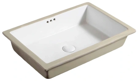 Раковина керамическая Gid Integrado 71152 50х40 встраиваемая цвет белый без отверстий под смеситель