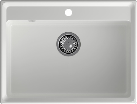 Кухонная мойка Granfest Level LV-660 иней 66х50 цвет белый поверхность матовая