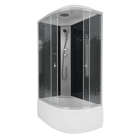 Душевая кабина Niagara Eco 7510L 120х80 асимметричная с крышей ориентация левая