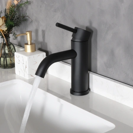 Смеситель Gid Cascada Inga SS096-BM-K (SS096BMK) на раковину черный матовый