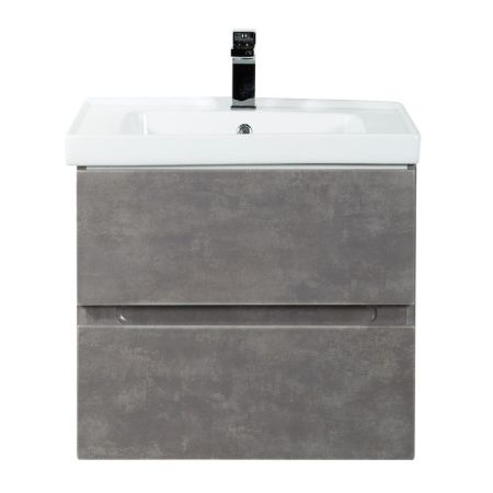 Тумба под раковину Art&Max TECHNO AM-Techno-600-2C-SO-FC305 60х50 подвесная цвет серый