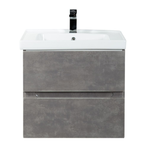 Тумба под раковину Art&Max TECHNO AM-Techno-600-2C-SO-FC305 57х46х50 подвесная цвет серый - фото 2